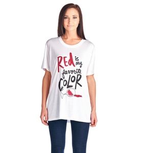 Wine graphic women's tee shirt